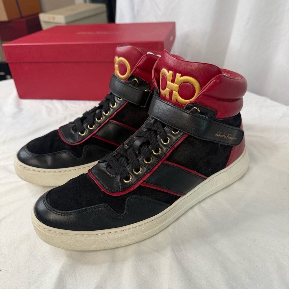 Salvatore Ferragamo Noe High-Top Men’s Shoes